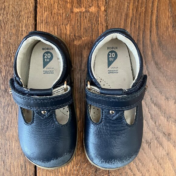 Bobux Step Up First Walker Louise T-Bar Navy EU 20 US 5 - Picture 5 of 6
